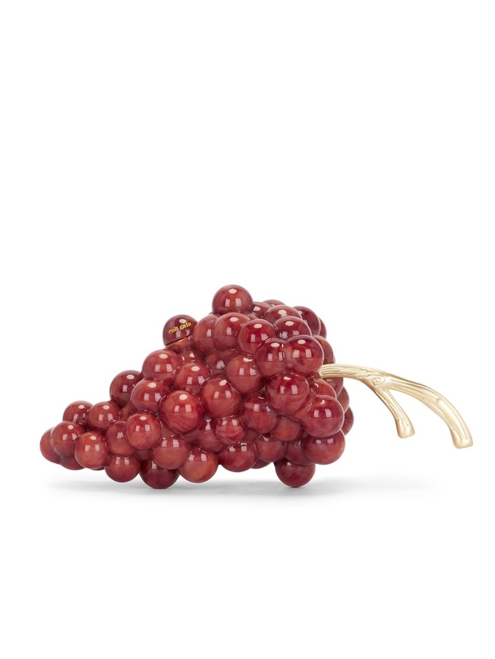 Cult Gaia Grape Clutch in Crimson Red